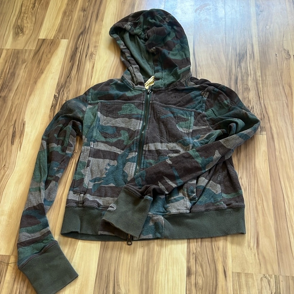 Da-Nang camo zip up hoodie